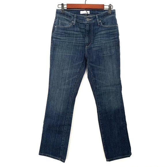 LOFT Denim - LOFT Blue Mid Rise Modern Straight Leg Jeans